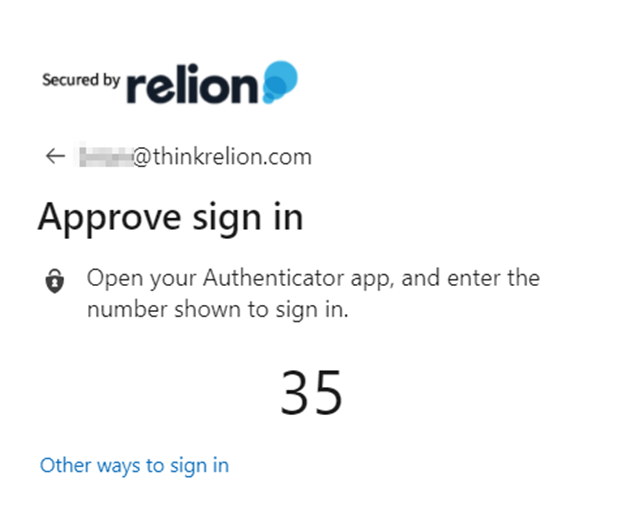 mfa via passwordless sign in microsoft authenticator step 2