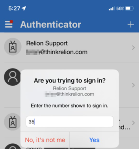 mfa via passwordless sign in microsoft authenticator step 3